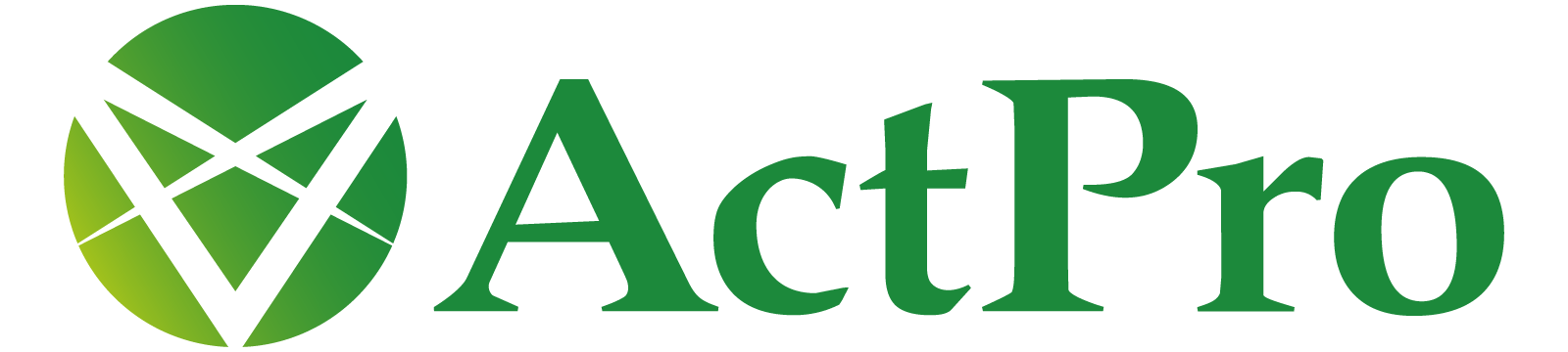 フッターのアクトプロのロゴ